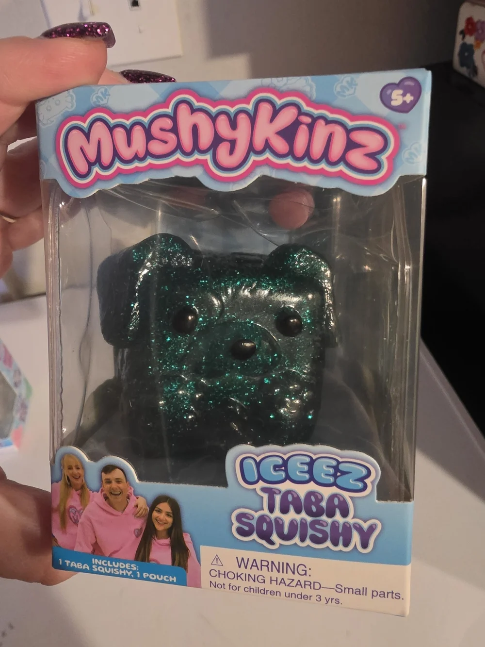 MushyKinz Iceez Taba Squishy Glitter Green Pup 🐶